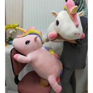 Lying Unicorn Flower Doll 80cm/32"/Character Doll/Jumbo Unicorn Doll Gift/Large Unicorn Doll