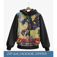 Boboiboy Earthquake Zipper Hoodie Jacket 3D Printing Boboiboy Trendy ZIP-64 Children's Jacket