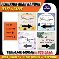 BUNTING PENUNJUK ARAH KAHWIN MURAH MURAH MURAH 1X1 / 2x2