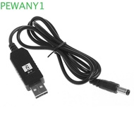 PEWANY1 Step-up Cord 100cm for Wifi Router Barrel WiFi to Powerbank Cable DC 5V to 12V 5.5*2.1mm Jac