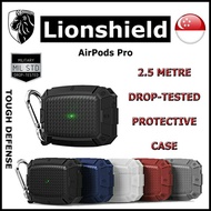 [SG] LionShield AirPods Pro TOUGH DEFENSE Case with Ring Hook - Premium Casing Cover for AirPods Pro