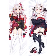 Anime Vtuber Nakiri Ayame Dakimakura Pillow Case Cover Decorative Bedding  Full Pillow