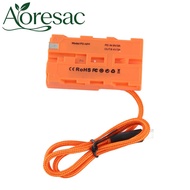 Aoresac ZGCINE DT-NPF D-Tap to NPF Dummy แบตเตอรี่ Braided Cable DC Coupler อุปกรณ์เสริมสำหรับจอภาพ/