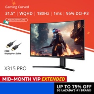 PRISM+ X315 PRO 31.5 180Hz 1ms Curved WQHD [2560 x 1440] Adaptive Sync Ready Gaming Monitor
