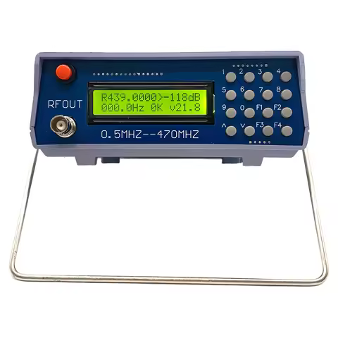 0.5M‑470MHz RF Signal Generator High Accuracy Tester Analog Digital Frequency Meter Tester for FM Wa