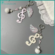 ThickRich Creative Musical Notes Wings Keychain for Purse Bapa Bag Pendant Exquisite Gift for Loved 