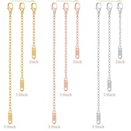 Stainless Steel Tail Brand Alloy Lobster Clasp O-Chain Necklace Bracelet Extension Chain DIY Jewelry