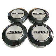 4pc 76mm/72mm  SPORT VENAD  Logo Black Silver  Car Modified Wheel Center Cover Rim Hub Cap Center Ca