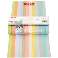Joyko Washi Tape Pita Perekat WT-100 Isolasi Kertas Warna Pastel Lucu