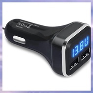 (ABKM) 4X Car Charger Volt Meter Car Battery Monitor with LED Voltage & Amps Display, for 11 / Xs ,G