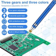 USB 8W 電烙鐵 5V 無線 低壓 電焊筆 電烙鐵 （黑色）