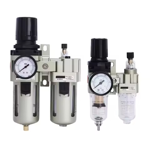AC2010-02 AC3010-03 AC4010-04 Pneumatic Pressure Regulator Valve Oil Water Separator Manual Drainage