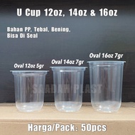 12 oz, 14 oz, 16 oz oval plastic cups / oval cups
