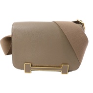 HERMES Chevre皮革Geta肩背袋Etoupe