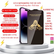 Samsung M34 5G / A14 / A24 / A34 / A54 / A04s / A05s KingKong full screen black tempered glass | Scr