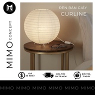 NIGHT LIGHT, AKARI CURLINE TABLE LAMP, TABLE LAMP, JAPANESE STYLE.