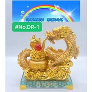 2024 Golden Dragon with Full of Wealth Coin Money Bar on Glass Stand For Wealth Luck and Success L4