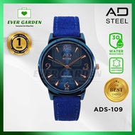 Evergarden AD-STEEL AD109 Women Watch Analogue Classic Synthetic Leather Strap Watch :Blue