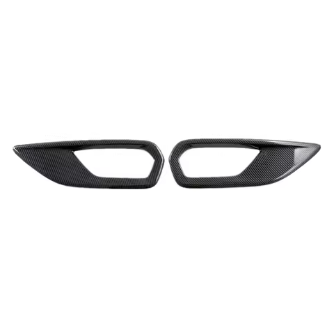 Rear Tail Fog Light Lamp Cover Trim For Isuzu MU-X Mux 2022 2023 Exterior Accessories Carbon Fiber