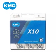 Kmc X10 โซ่จักรยาน 10 speed 116L มีกล่องส่งจากไทย
