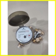 ❃ ✌ ❡ Great Volume Brass Water Meter - SJ 1/2 with two tail piece (Authentic)