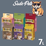 Heroes Premium Cat Litter Pasir Kucing Tofu Cat Litter Toilet Kucing Toufu Cat Sand 豆腐猫砂 Sadopets
