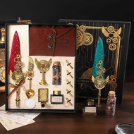 Mechanical Heart Feather Pen Set Gear Feather Pen Wing Feather Pen Steampunk Feather Pen