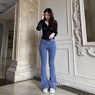 YERI JEANS - Korean Looks Women's Cutbray Jeans Long Pants XS - XXL