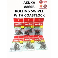 ASUKA 8860B ROLLING SWIVEL WITH COASTLOCK FISHING HOOK