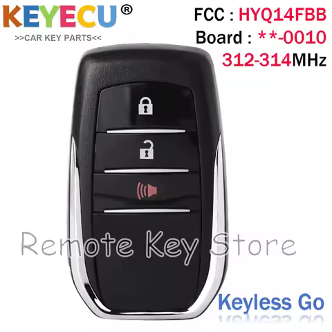 KEYECU Replacement 3 Button Smart Key Remote 89904-60X20 HYQ14FBB 0010 Board For Toyota Land Cruiser