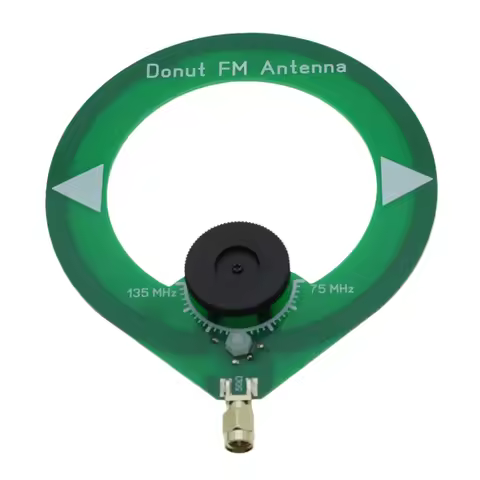 Donut FM Antenna 75M-135Mhz FM Antenna SMA Male Interface Mini Loop Antenna