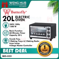 Butterfly 20L/100L Commercial Large Capacity Electric Oven with Grill Function 
BEO-5221/BEO-1001