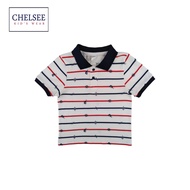 Chelsee เสื้อโปโล เด็กผู้ชาย แขนสั้น รุ่น 128066 พิมพ์ลาย อายุ 1.5-10 ปี ผ้า 100%Cotton เสื้อผ้าเด็ก