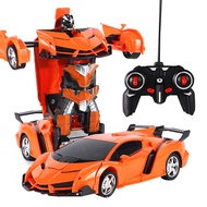 【Direct-sales】 2 In 1 Electric Cars Rc Car Transformation Robots Children Toys Outdoor Remote Contro