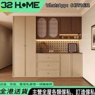 餐邊櫃 Sideboard 實木櫃 廚房客廳一體櫃 儲物櫃 高身櫃吊櫃 包送貨free delivery 廚房櫃 展示櫃 cabinet 櫥櫃 廳櫃 實木櫃 咖啡櫃 中古風 藤編櫃  落地櫃 玻璃櫃 