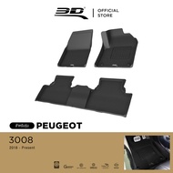 3D Mats พรมปูพื้นรถยนต์ PEUGEOT 3008 2016 - 2025 พรมกันลื่น พรมกันนํ้า พรมรถยนต์