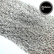 (100 Mtr) Silver Iron Chain Diy Chain/ Necklace Chain/ DIY Necklace Chain/