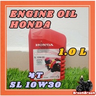 HONDA BSH RED 4T ENGINE OIL SL 10W30 MA 1.0LITRE BOON SIEW WAVE DASH WAVE125 EX5 DREAM FI 10W30