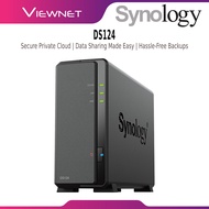SYNOLOGY DS124 NAS DISKSTATION 1-BAY NAS 2-CORE PROCEESOR | IDEAL DATA BACKUP HOME CLOUD STORAGE