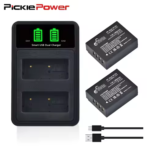 Picke Power NP-W126 NP-W126S Battery for Fuji X-M5 X-T50 X100V X100VI X-T100 X-T200 X100F X-T3 X-T30