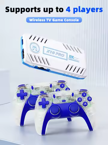 EmuELEC Game System 4K HD Retro Game Console X10 PRO, Built-in Games for PSP/PS1/N64, Plug and Play 
