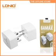 Ldnio Z4 Universal Plug Adapter Multi Plug with UK EU US AU Pin 2 Universal Socket 6A Travel Plug