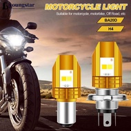 YOUNGSTAR Motorcycle H6 BA20D H4 LED Headlight Bulb Double Colours White and Yellow LED 12V O7Q9