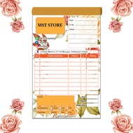 Nota Olshop Rose C / Nota Penjualan / Paket Hemat Nota Potrait
