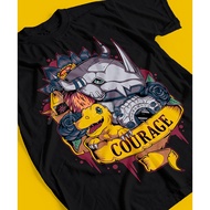 T-shirt For Anime Digimon Agumon & WarGreymon Soft Tee Cotton Breathable T-shirt