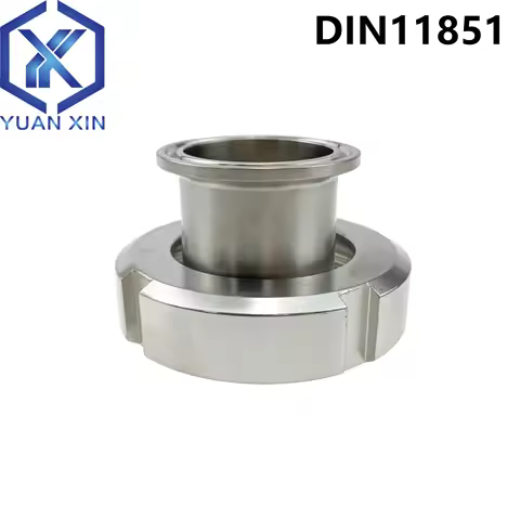 DIN11851 Weld Male to Tri Clamp Adapters DN20 DN25 DN32 DN40 ( TC 50.5mm) DN50 Welding Liner & Nut x