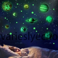 Glow in The Dark Stars and Planets, 9 PCS Cosmic Nine Planets Luminous Stickers with free Star Dust 