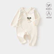 Baby Onesie Class a Comfortable Velvet Outing Baby Girl Butterfly Clothes Autumn Newborn Monk Clothe