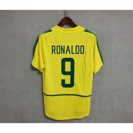 Top quality 2002 RONALDO Brazil home retro sports jersey