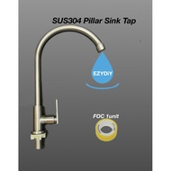 SUS304 STAINLESS STEEL PILLAR SINK TAP KITCHEN FAUCET